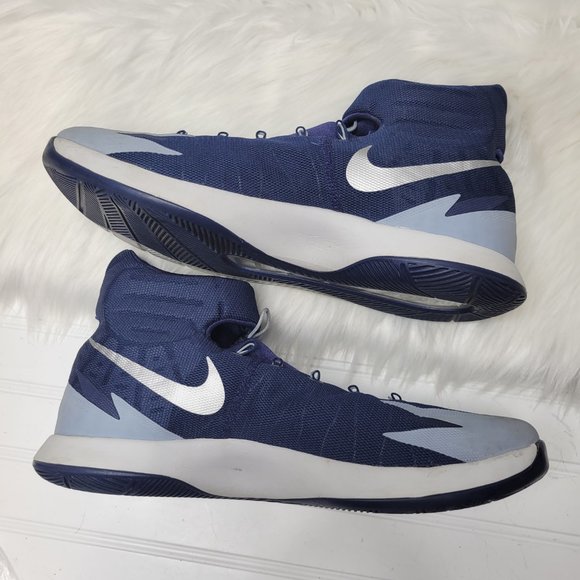 2013 Nike Zoom Hyperrev TB Basketball Shoes sz 14 Navy Blue Silver 643301-401 main image 9